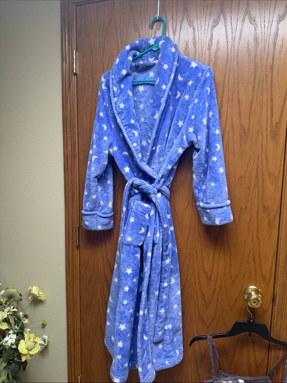 Sonoma Girls' Purple Star Plush Robe